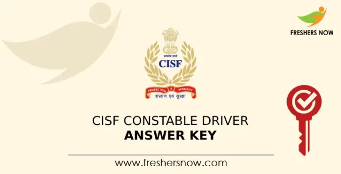 CISF Constable Driver Answer Key