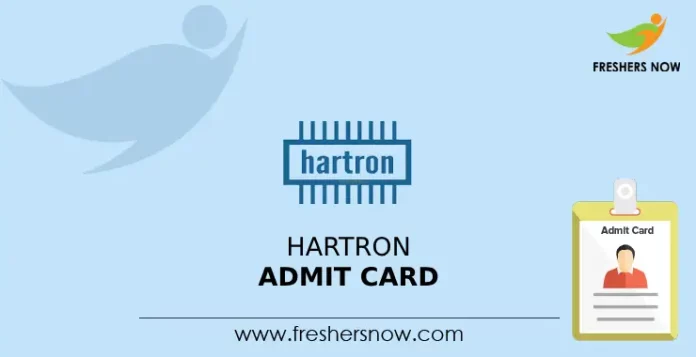 HARTRON Admit Card