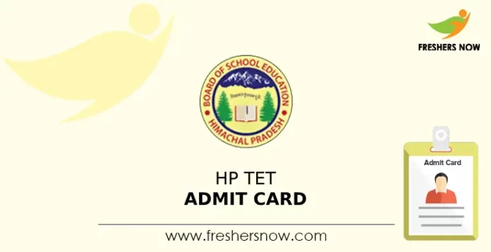 HP TET Admit card