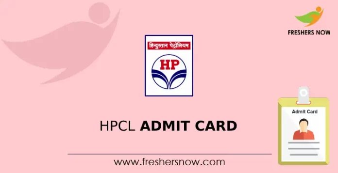 HPCL Admit card