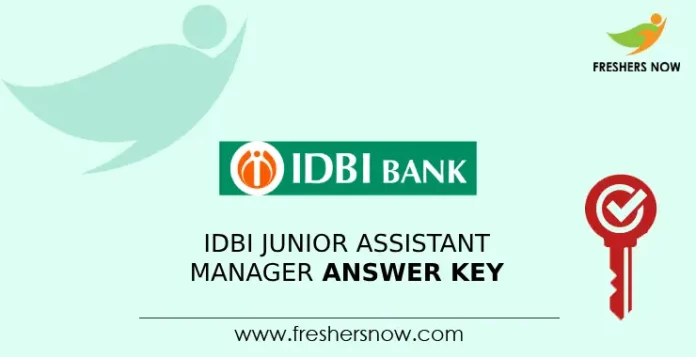 IDBI Junior Assistant Manager Answer Key