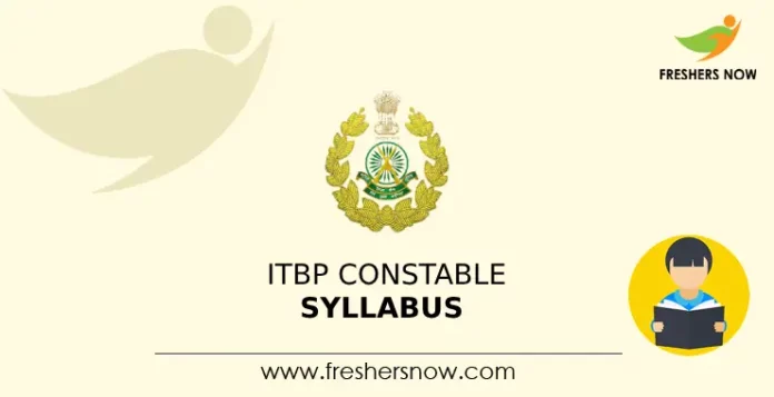 ITBP Constable Syllabus