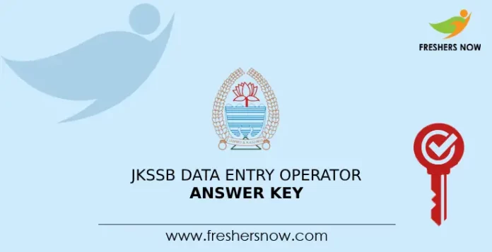 JKSSB Data Entry Operator Answer key