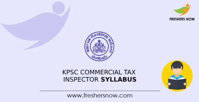 KPSC Commercial Tax Inspector Syllabus