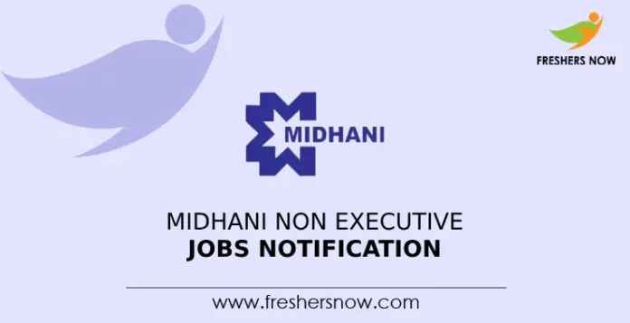 MIDHANI Non Executive Jobs Notification