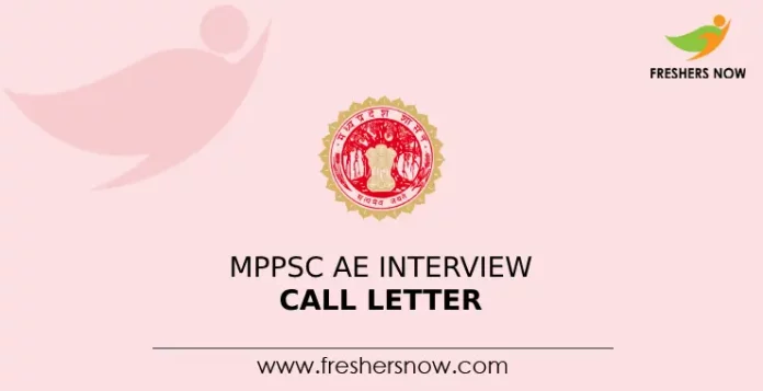MPPSC AE Interview Call Letter