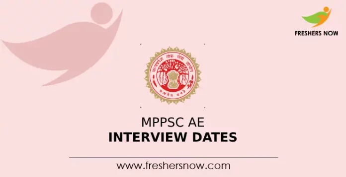 MPPSC AE Interview Dates