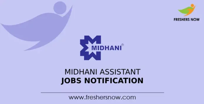 Midhani assistant Jobs notification