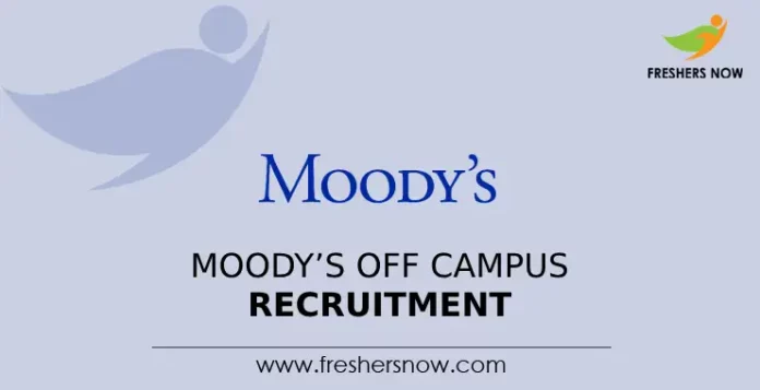 Moody's Off Campus Recruitment