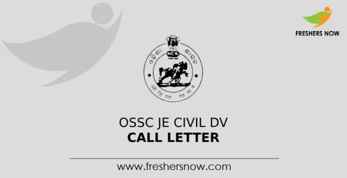 OSSC JE Civil DV Call Letter