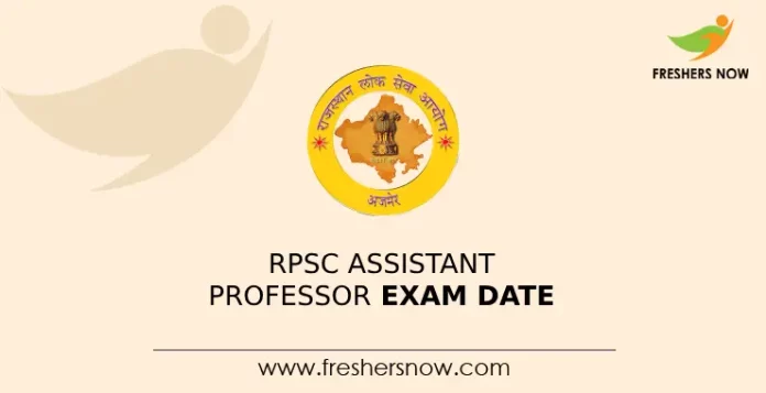 RPSC Assistant Professor Exam Date