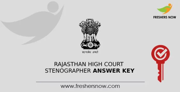 Rajasthan High Court Stenographer Answer Key