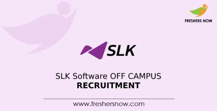 SLK Software Off Campus Recruitment