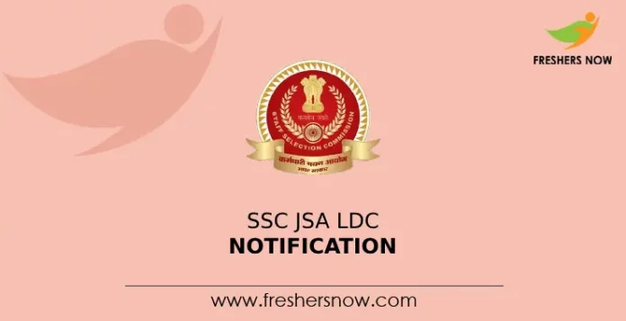 SSC JSA LDC Notification
