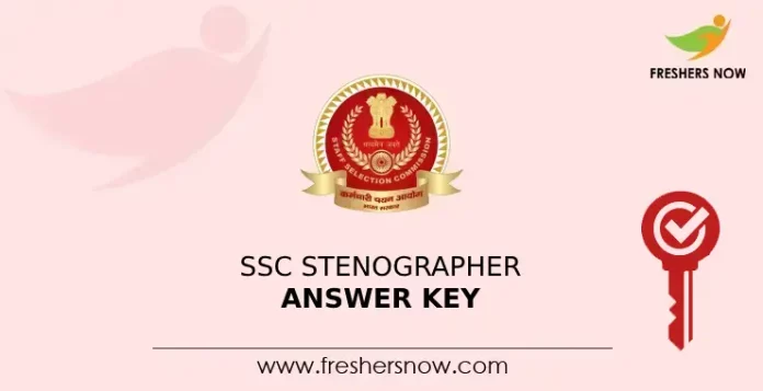 SSC Stenographer answer Key