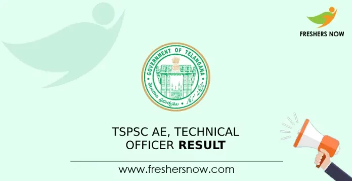 TSPSC AE, Technical Officer Result