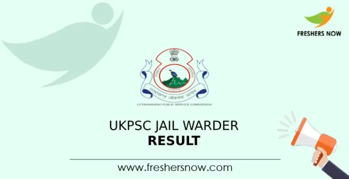 UKPSC Jail Warder Result