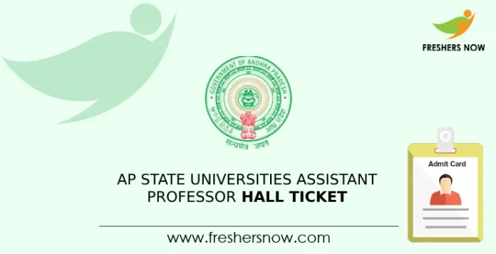 AP State Universities Assistant Professor Hall Ticket