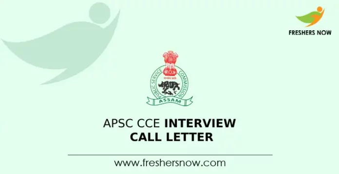 APSC CCE Interview Call Letter