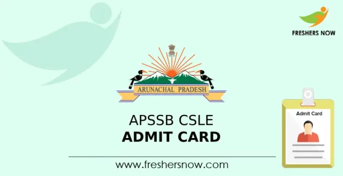 APSSB CSLE Admit Card