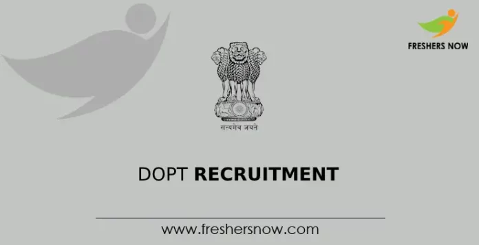 DoPT Recruitment