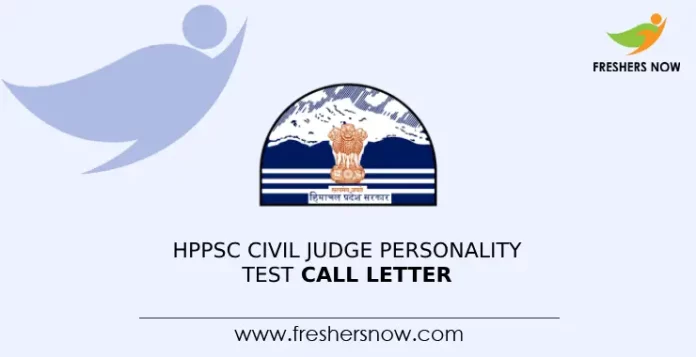 HPPSC Civil Judge Personality est call Letter