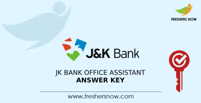 JK Bank Office Assistant Answer Key