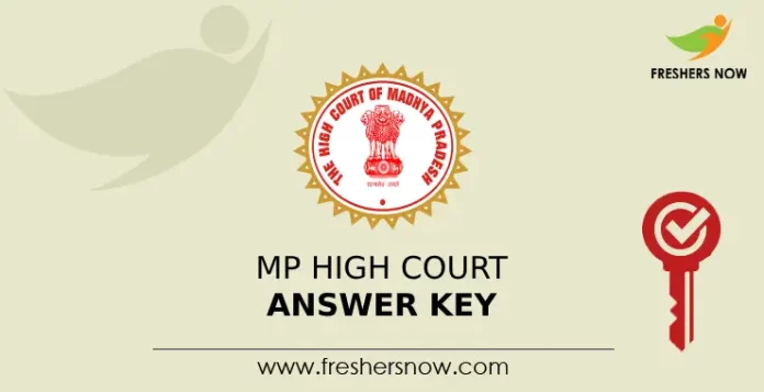 MP High Court Answer Key
