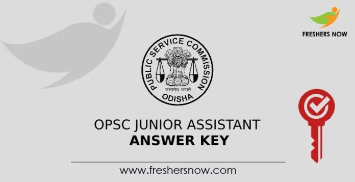 OPSC Junior Assistant Answer Key