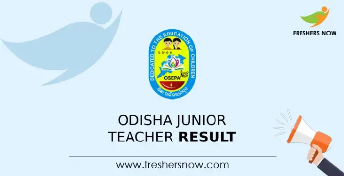 Odisha Junior Teacher Result