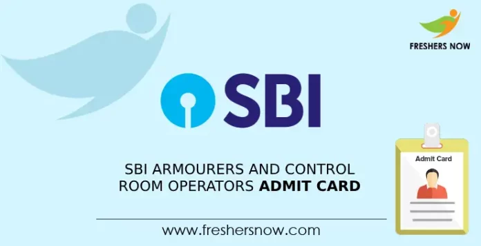 SBI Armourers and Control Room Operators Admit Card