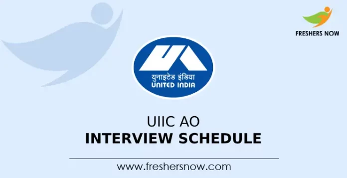 UIIC AO Interview Schedule