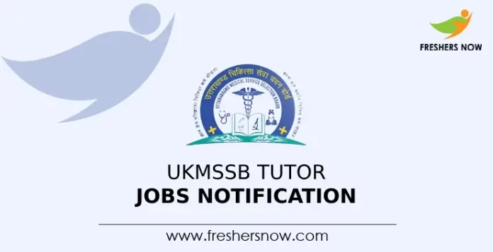 UKMSSB Tutor Jobs Notification