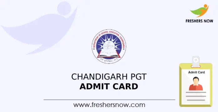 Chandigarh PGT Admit Card