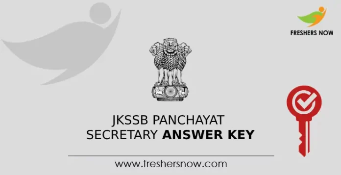 JKSSB Panchayat Secretary Answer Key