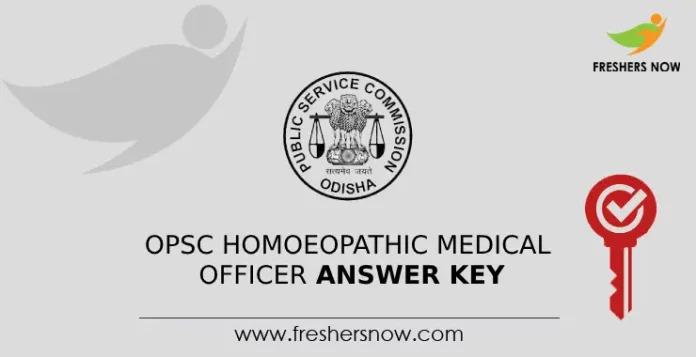 OPSC Homoeopathic Medical Officer Answer Key