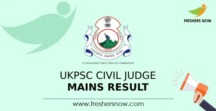 UKPSC Civil Judge Mains Result