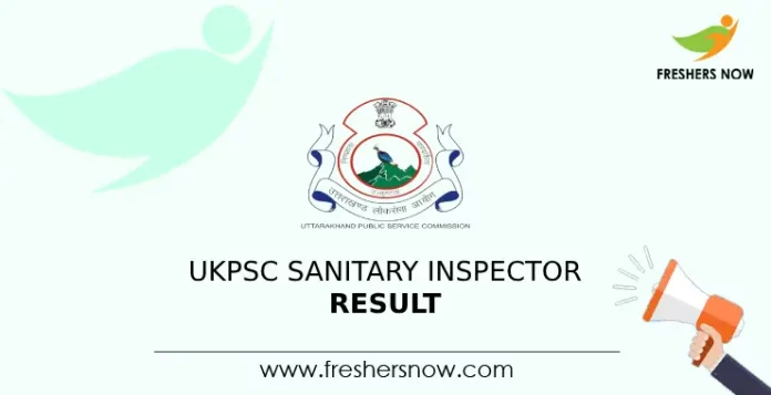 UKPSC Sanitary Inspector Result
