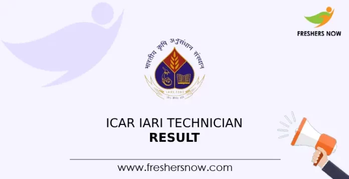 ICAR IARI Technician Result