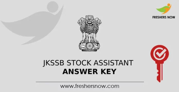 JKSSB Stock Assistant Answer Key