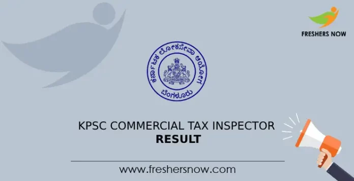 KPSC Commercial Tax Inspector Result