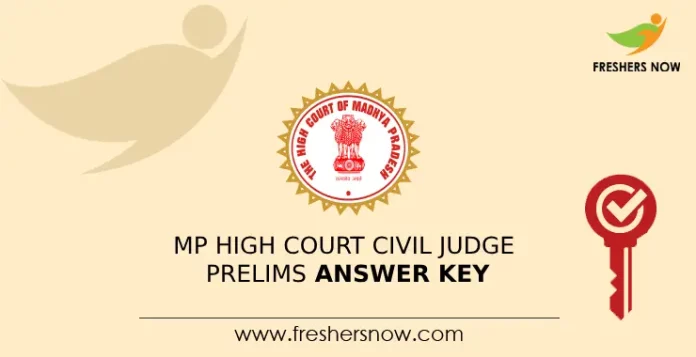 MP High Court Civil Judge Prelims Answer Key