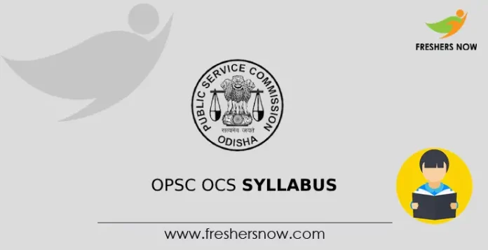 OPSC OCS Syllabus
