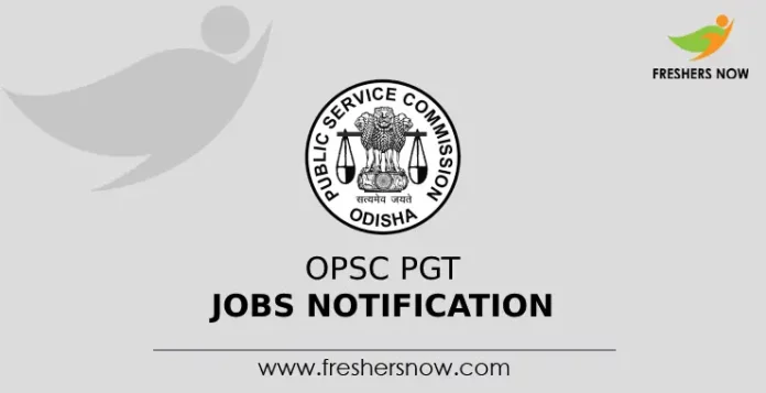 OPSC PGT Jobs Notification