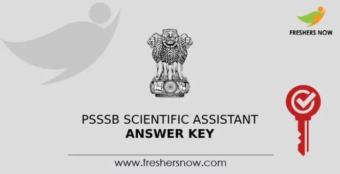 PSSSB Scientific Assistant Answer Key
