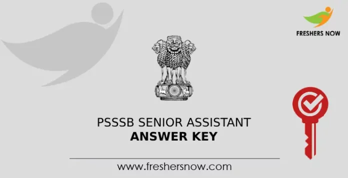 PSSSB Senior Assistant Answer Key