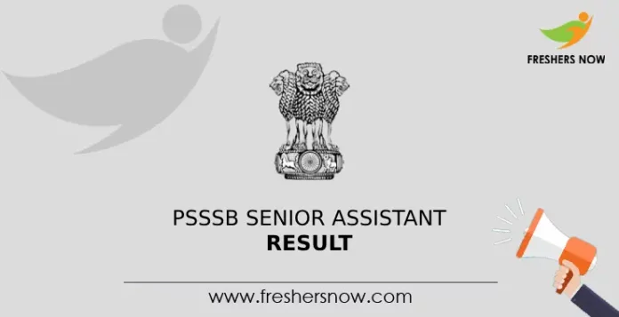 PSSSB Senior Assistant Result
