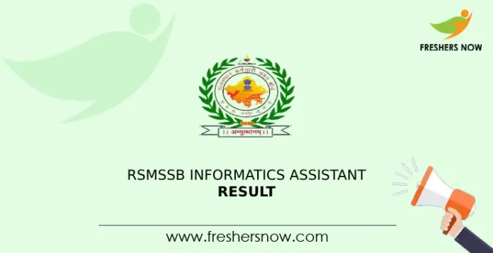 RSMSSB Informatics Assistant Result