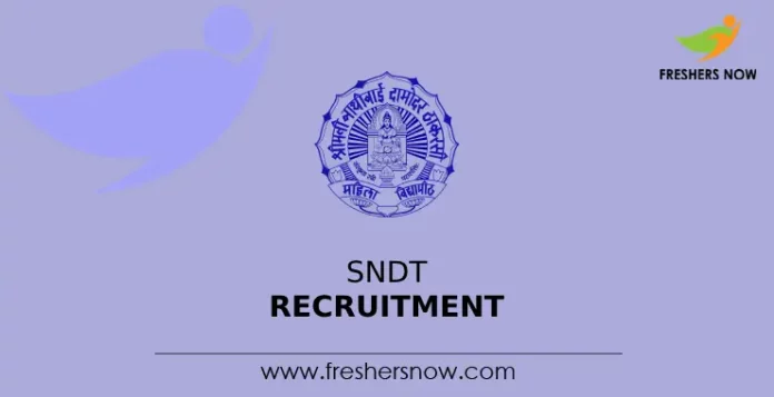 SNDT Recruitment
