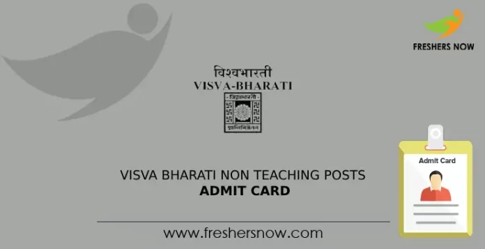 Visva Bharati Non Teaching Posts Admit Card